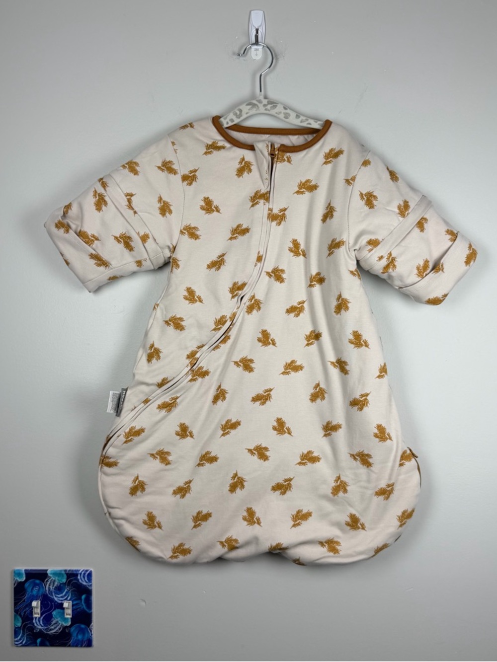 HOUSBAY Baby Sleep Bag Sack Wearable Blanket Sleep 2-Way Zipper Wheat Small 0-6